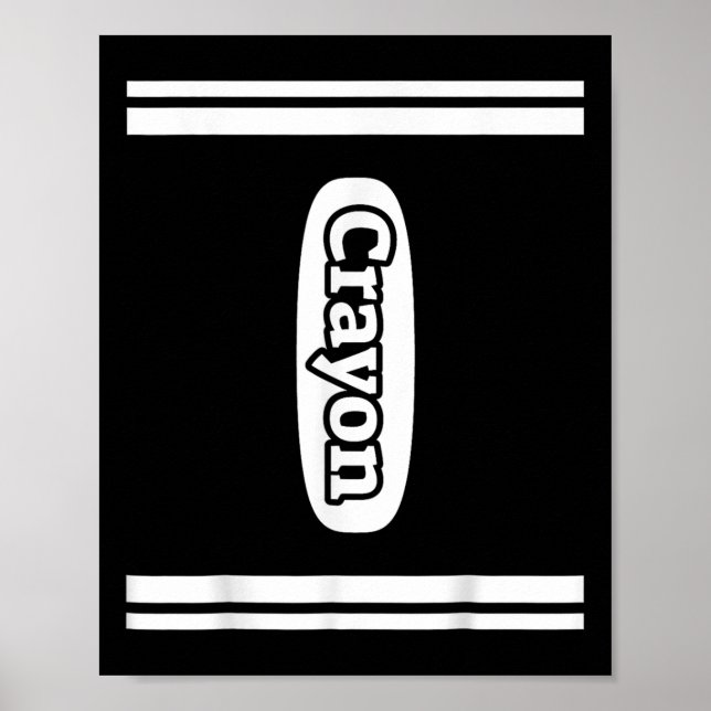 Crayon Halloween Costume  Poster (Front)