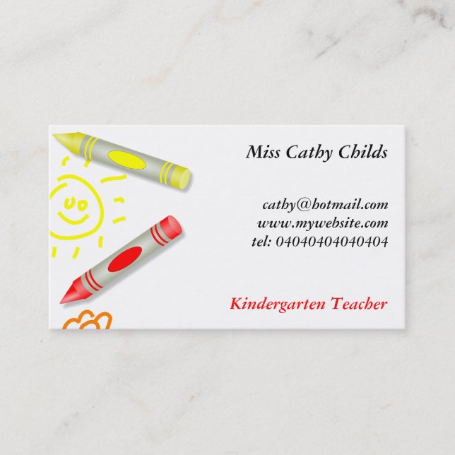 Crayon House, Business Card (Front)