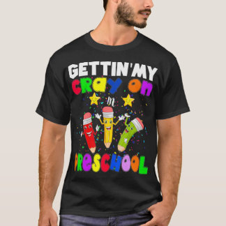 CrayOn In Preschool Flossing Crayon Back to T-Shirt