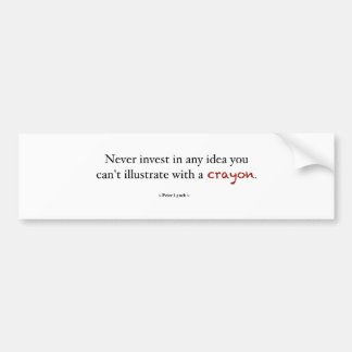 Crayon investing bumper sticker
