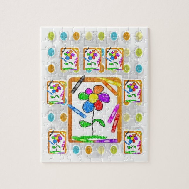Crayon Jigsaw Puzzle (Vertical)