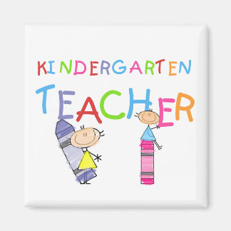 Crayon Kindergarten Teacher Tshirts and Gifts Magnet