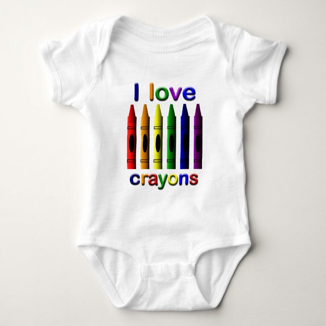 Crayon Love Crayons Infant Creeper (Front)