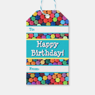 Crayon Polka Dot Gift Tags