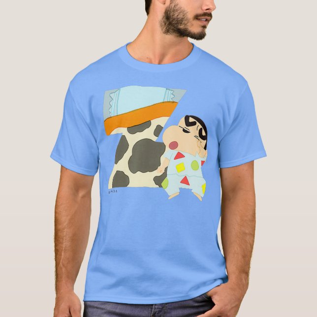 Crayon Shin-chan FUN FUN STUDY A to T-Shirt (Front)