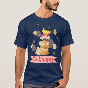 Crayon Shin-chan handstand with sweets tea time T-Shirt