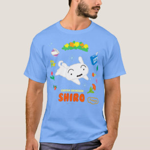 Crayon Shin-chan happyShiro Flower ring T-Shirt