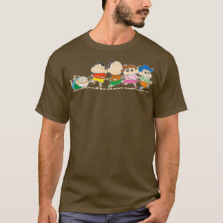 Crayon Shin-chan Kasukabe Defence Corps Train T-Shirt