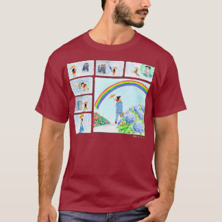 Crayon Shin-chan Shin-chan and Hiroshi Wet day T-Shirt