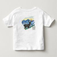 Crayon Style Buck Deer Art