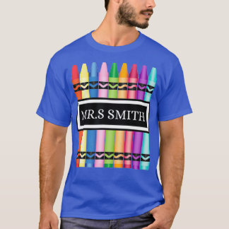 Crayon Teacher Back To School Shirt_2 T-Shirt