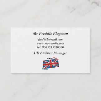 Crayon Union Jack, Business Card