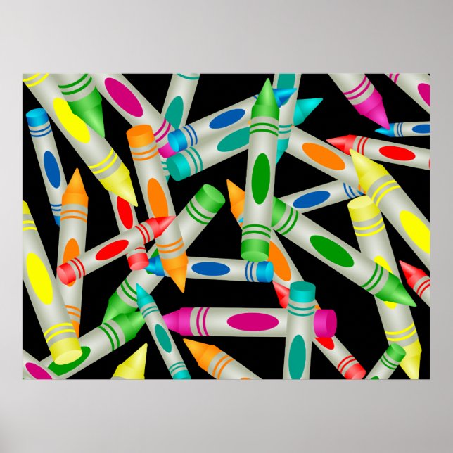Crayon Wallpaper Poster (Front)
