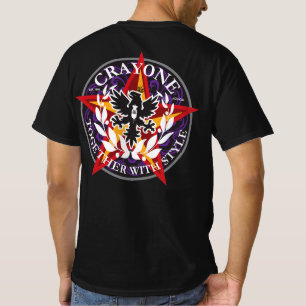 Crayone CrossCan bw logo front and color logo back T-Shirt