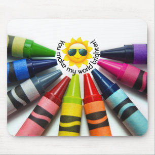 Crayons and Sunshine Mouse Pad