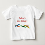 Crayons Birthday Kid's T-Shirt<br><div class="desc">A row of crayons beneath the child's name and birthday year makes a great birthday t-shrit. It's easy to customise with your wording, font and font colour. Available in various sizes, several styles and colours to choose from. Not exactly what you're looking for? All our products can be custom designed...</div>