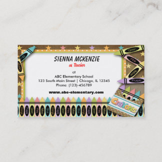 Crayons Business Card