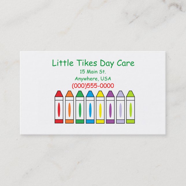 "Crayons" Business Cards (Front)
