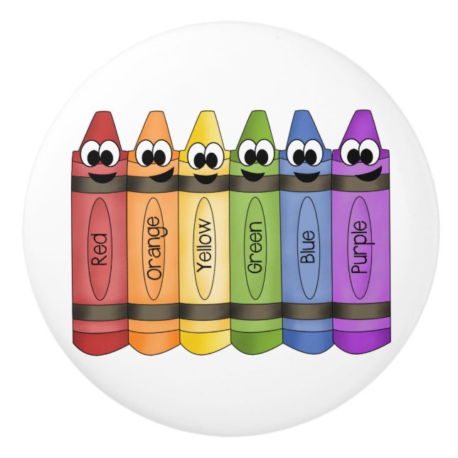 Crayons Ceramic Knob (Front)