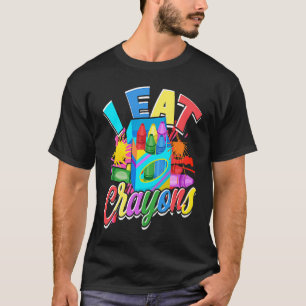 Crayons For Artists I Eat Crayons  artistic T-Shirt