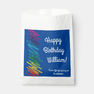 Crayons Kids Birthday Party Art Cute Colourful Favour Bags