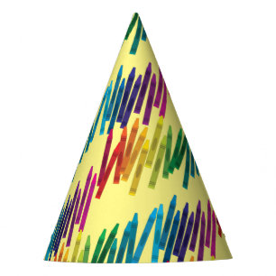 Crayons Kids Birthday Party Art Cute Colourful Par Hat