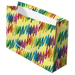 Crayons Kids Birthday Party Art Large Gift Bag