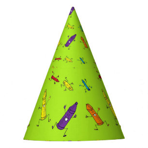 crayons party hat