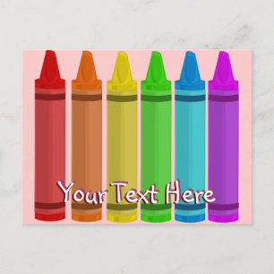 Crayons Postcard