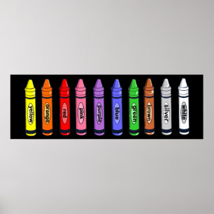 Crayons Poster