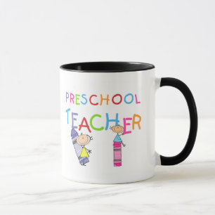 Crayons Preschool Teacher Tshirts and Gifts Mug