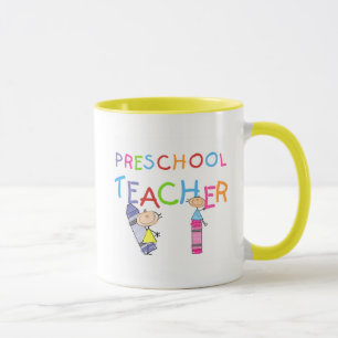 Crayons Preschool Teacher TShirts and Gifts Mug