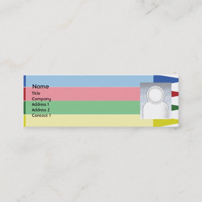 Crayons - Skinny Mini Business Card (Front)