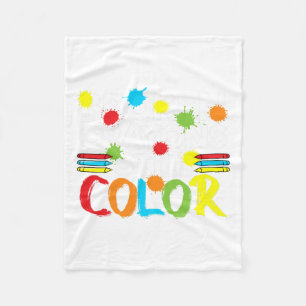 Crayons Still Colour Mental Health Awareness 5  Fleece Blanket