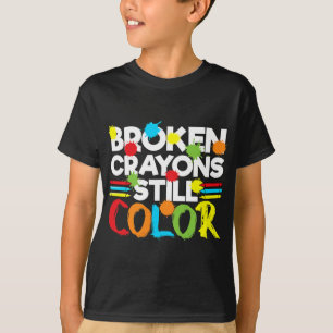 Crayons Still Colour Mental Health Awareness 5 T-Shirt
