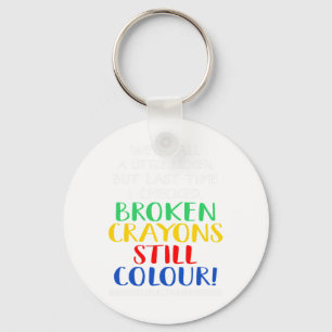 Crayons Still Colour Mental Health Awareness Graph Key Ring
