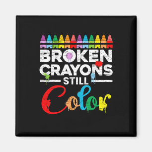 Crayons Still Colour Mental Health Awareness Suppo Magnet