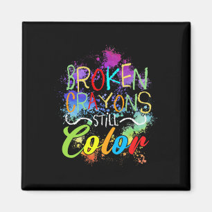 Crayons Still Colour Self Care Mental Health Probl Magnet