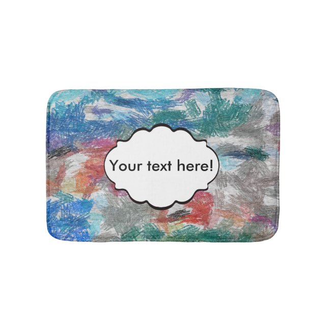 Crayons texture bath mat (Front)