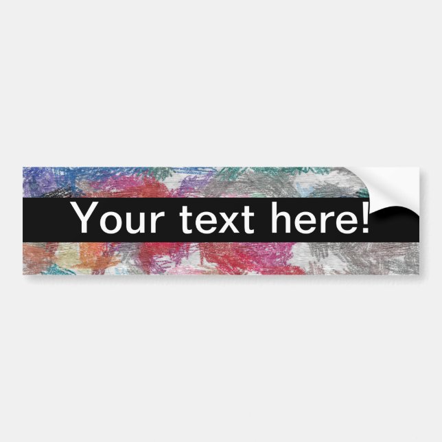 Crayons texture bumper sticker (Front)