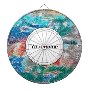 Crayons texture dartboard