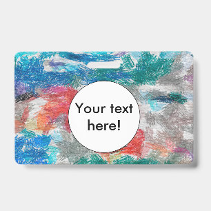 Crayons texture ID badge