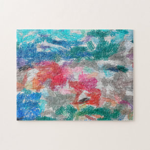 Crayons texture jigsaw puzzle