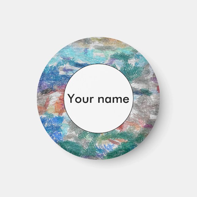 Crayons texture magnet (Front)