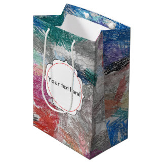 Crayons texture medium gift bag