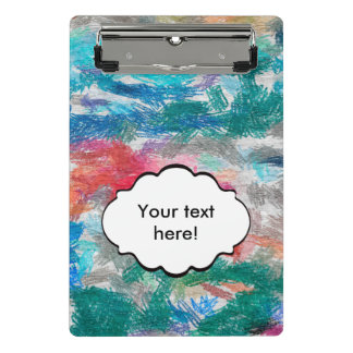 Crayons texture mini clipboard