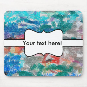 Crayons texture mouse pad