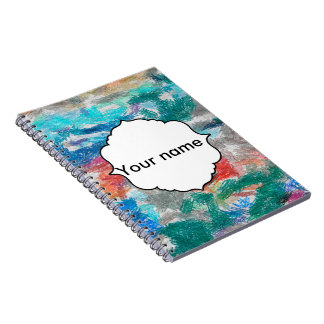Crayons texture notebook