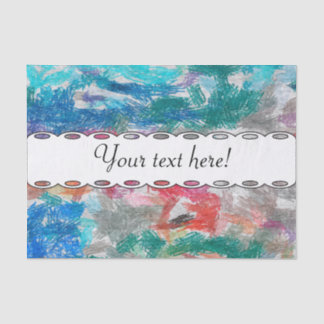 Crayons texture tissue paper