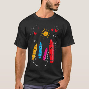 Crayons That Won't Quit Artists Fun Coloured T-Shirt